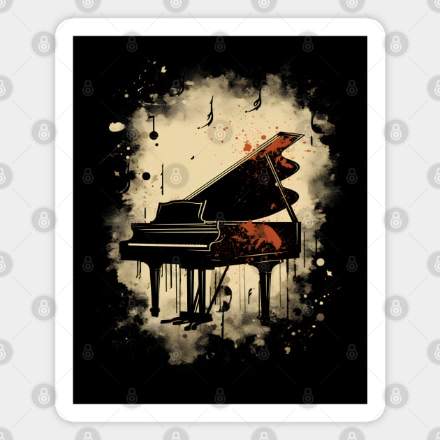 Piano Fantasy Magnet by Nerd_art